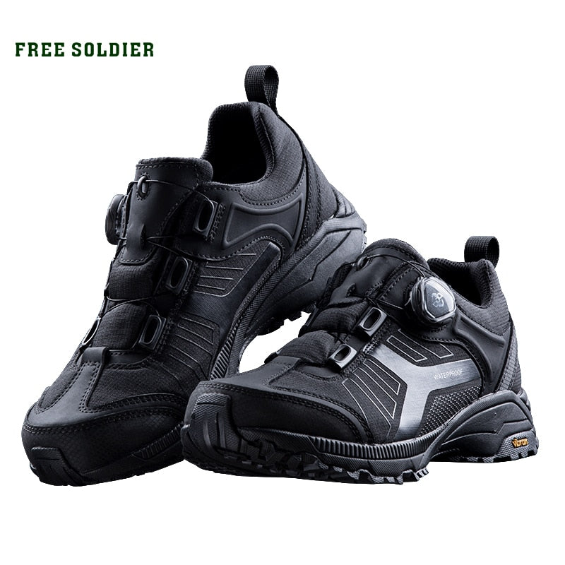 Free Soldier Male Outdoor Non-slip Waterproof Breathable Mountain Hiking Shoes