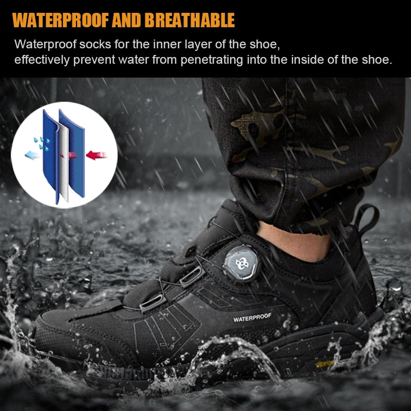 Free Soldier Male Outdoor Non-slip Waterproof Breathable Mountain Hiking Shoes