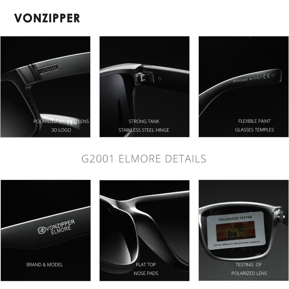 Limited Brand VZ Vonzipper Polarized Sunglasses for Men