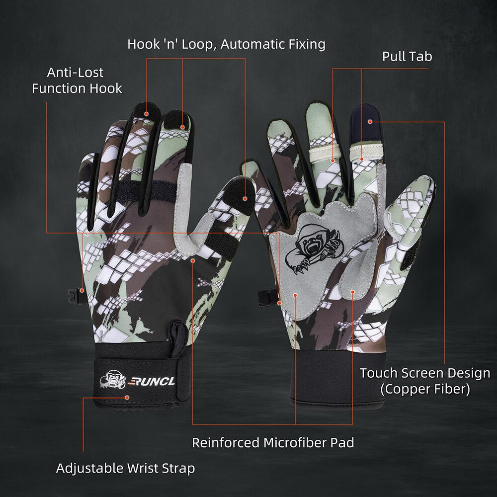 RUNCL  Fishing Gloves